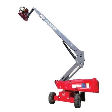 Boom Lift extending over obstacle