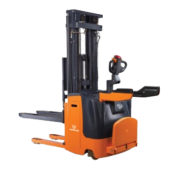 Warehouse Stacker lifting goods